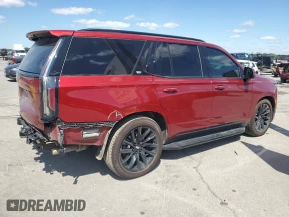 2023 Cadillac Escalade 4WD Sport Platinum with VIN 1GYS4GKL6PR410282, listed as a Copart auction lot 69824115 with 53,975 mi miles and Salvage title. Bid and sale history available at DreamBid. Image 3.