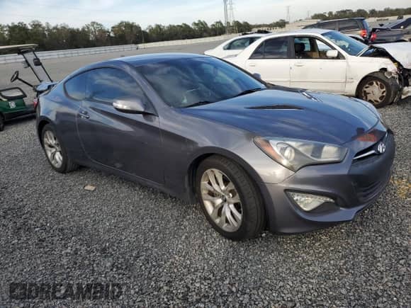 2015 Hyundai Genesis Coupe Ultimate with VIN KMHHU6KJ9FU122420, listed as a Copart auction lot 42987295 with 116,882 mi miles and Salvage title. Bid and sale history available at DreamBid. Image 4.