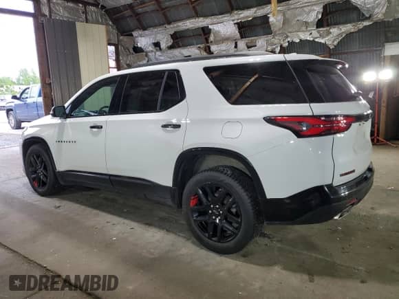 2022 Chevrolet Traverse Premier with VIN 1GNEVKKW7NJ183927, listed as a Copart auction lot 57265825 with 54,472 mi miles and Salvage title. Bid and sale history available at DreamBid. Image 2.