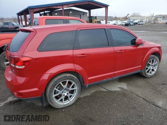2014 Dodge Journey R/T with VIN 3C4PDDEG0ET202234, listed as a Copart auction lot 54495145 with 73,514 mi miles and Salvage title. Bid and sale history available at DreamBid. Image 3.