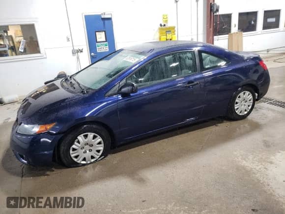 2008 Honda Civic with VIN 2HGFG11258H531327, listed as a Copart auction lot 52619715 with 70,800 mi miles and Non repairable. Bid and sale history available at DreamBid. Image 1.