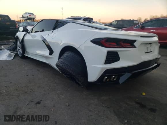 2023 Chevrolet Corvette 2LT with VIN 1G1YB2D42P5110320, listed as a Copart auction lot 68643602 with Not provided miles and . Bid and sale history available at DreamBid. Image 2.