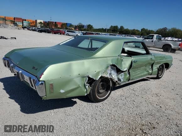 1970 Chevrolet Impala z VIN 164370S208462, wystawiony jako Copart lot #81986685 z przebiegiem 97 735 mil mil oraz Szkoda całkowita • Salvage title. Historia ofert i sprzedaży dostępna na DreamBid. Obrazek 3.