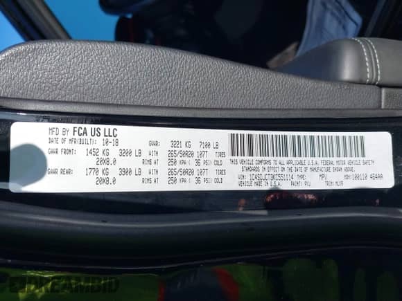 2019 Dodge Durango R/T с VIN 1C4SDJCT3KC551114, выставлен на аукционе IAAI как лот 41833823 с пробегом 90 860 миль миль и . История ставок и продаж доступна на DreamBid. Изображение 9.