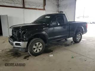 2019 Ford F-150 XL with VIN 1FTMF1EP4KKC66303, listed as a Copart auction lot 56027385 with 91,012 mi miles and Salvage title. Bid and sale history available at DreamBid. Image 1.