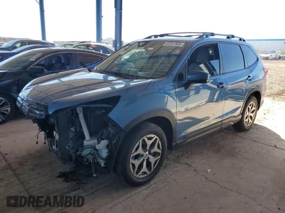 2024 Subaru Forester Premium z VIN JF2SKADC3RH511280, wystawiony jako Copart lot #84187505 z przebiegiem 33 521 mil mil oraz Szkoda całkowita • Salvage title. Historia ofert i sprzedaży dostępna na DreamBid. Obrazek 1.