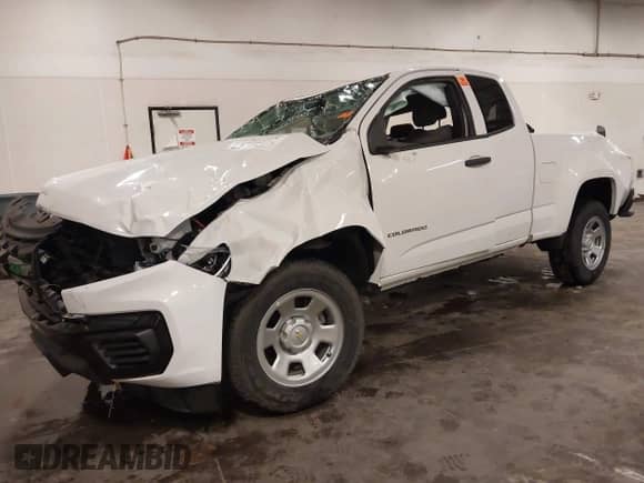 2022 Chevrolet Colorado 2WD Work Truck with VIN 1GCHSBEA4N1315251, listed as a IAAI auction lot 42613593 with 8,836 mi miles and . Bid and sale history available at DreamBid. Image 2.