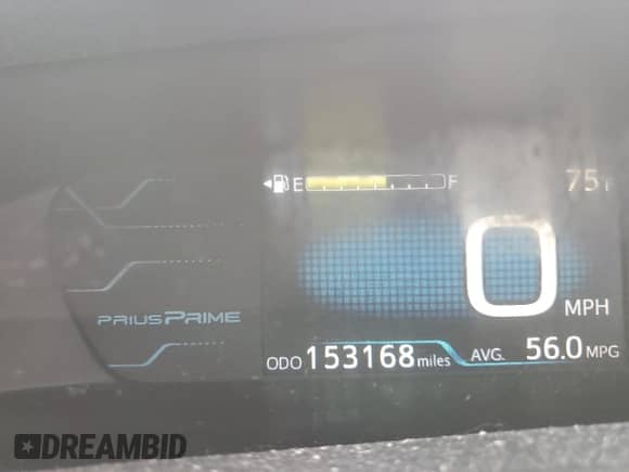 2018 Toyota Prius Plus with VIN JTDKARFP7J3086213, listed as a Copart auction lot 90825275 with 153,168 mi miles and Salvage title. Bid and sale history available at DreamBid. Image 9.