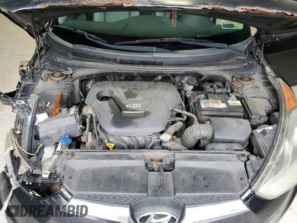 2012 Hyundai Veloster w/Red Int with VIN KMHTC6AD4CU053835, listed as a Copart auction lot 82660695 with 176,036 mi miles and Salvage title. Bid and sale history available at DreamBid. Image 11.