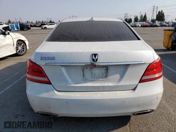 2014 Hyundai Equus Ultimate with VIN KMHGH4JH9EU074936, listed as a Copart auction lot 67822645 with 102,807 mi miles and Salvage title. Bid and sale history available at DreamBid. Image 6.