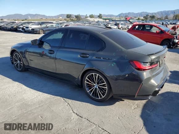 2024 BMW M3 Competition xDrive с VIN WBS43AY05RFS59332, выставлен на аукционе Copart как лот 46280415 с пробегом 13 288 миль миль и Списание • Salvage title. История ставок и продаж доступна на DreamBid. Изображение 2.