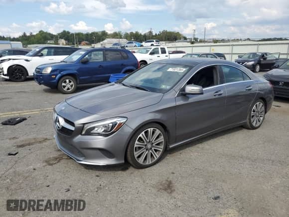 2017 Mercedes-Benz CLA 250 with VIN WDDSJ4GB6HN406289, listed as a Copart auction lot 71831385 with 184,378 mi miles and Salvage title. Bid and sale history available at DreamBid. Image 1.