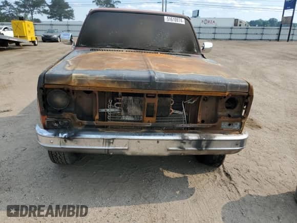 1977 Chevrolet Silverado 2500 with VIN CKR247Z129742, listed as a Copart auction lot 51610974 with Not provided miles and Salvage title. Bid and sale history available at DreamBid. Image 11.