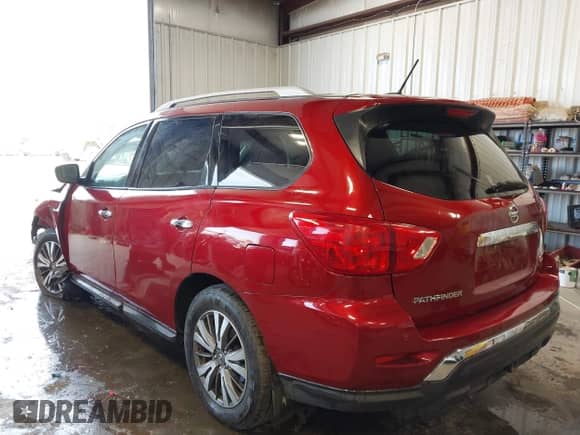 2018 Nissan Pathfinder SV z VIN 5N1DR2MM4JC649974, wystawiony jako IAAI lot #42442457 z przebiegiem 96 165 mil mil oraz . Historia ofert i sprzedaży dostępna na DreamBid. Obrazek 3.