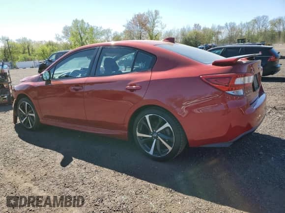 2021 Subaru Impreza Special Sports with VIN 4S3GKAL62M3600182, listed as a Copart auction lot 54924845 with 58,450 mi miles and Salvage title. Bid and sale history available at DreamBid. Image 2.