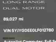 2020 Tesla Model Y Long Range с VIN 5YJYGDEE0LF012780, выставлен на аукционе IAAI как лот 43137505 с пробегом 89 027 миль миль и . История ставок и продаж доступна на DreamBid. Изображение 14.