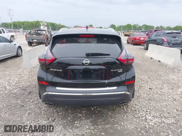 2024 Nissan Murano Platinum with VIN 5N1AZ2DS1RC123685, listed as a IAAI auction lot 42358404 with 7,344 mi miles and . Bid and sale history available at DreamBid. Image 16.