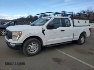 2022 Ford F-150 XL with VIN 1FTEX1CP2NKD42660, listed as a Copart auction lot 46555265 with 74,897 mi miles and Clean title. Bid and sale history available at DreamBid. Image 1.