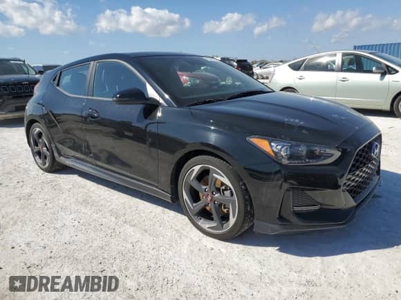 2019 Hyundai Veloster Turbo R-Spec z VIN KMHTH6AB3KU008450, wystawiony jako Copart lot #43943474 z przebiegiem 43 225 mil mil oraz . Historia ofert i sprzedaży dostępna na DreamBid. Obrazek 4.