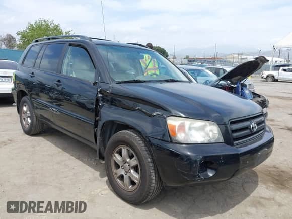 2006 Toyota Highlander with VIN JTEGP21A260126152, listed as a IAAI auction lot 42249609 with 163,819 mi miles and . Bid and sale history available at DreamBid. Image 1.