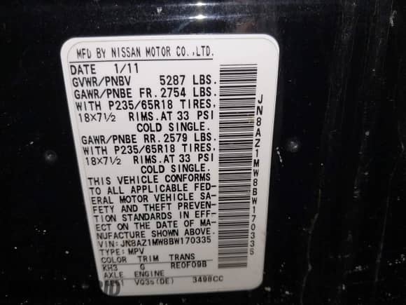 2011 Nissan Murano SV z VIN JN8AZ1MW8BW170335, wystawiony jako IAAI lot #41556605 z przebiegiem 179 379 mil mil oraz . Historia ofert i sprzedaży dostępna na DreamBid. Obrazek 9.