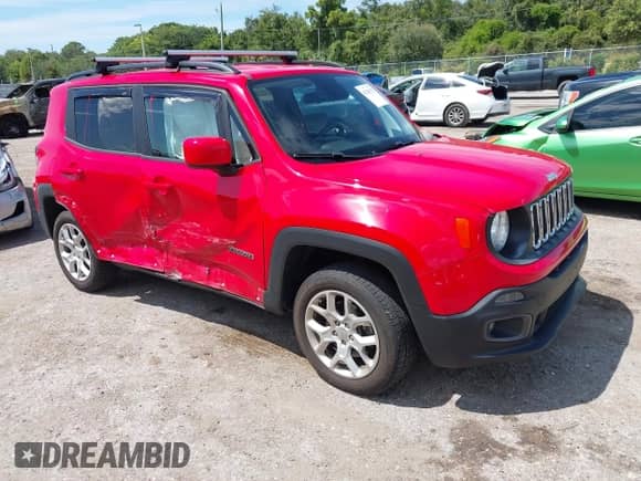 2018 Jeep Renegade Latitude with VIN ZACCJBBBXJPG79324, listed as a IAAI auction lot 43241592 with 83,167 mi miles and . Bid and sale history available at DreamBid. Image 1.