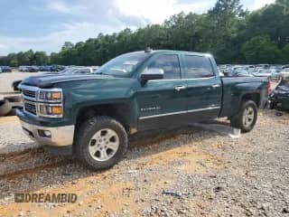 2015 Chevrolet Silverado 1500 LTZ with VIN 3GCUKSEC1FG151248, listed as a Copart auction lot 61150895 with 119,080 mi miles and Salvage title. Bid and sale history available at DreamBid. Image 1.