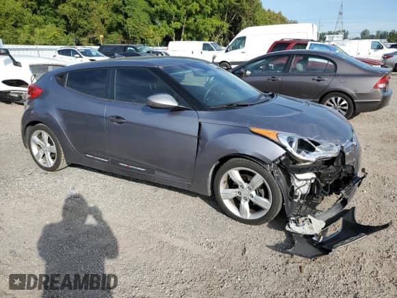 2012 Hyundai Veloster w/Black Int z VIN KMHTC6AD1CU081088, wystawiony jako Copart lot #71685565 z przebiegiem Nie podano mil oraz Szkoda całkowita • Salvage title. Historia ofert i sprzedaży dostępna na DreamBid. Obrazek 4.