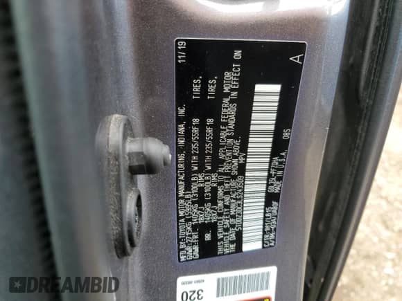 2020 Toyota Sienna XLE z VIN 5TDDZ3DC3LS243509, wystawiony jako Copart lot #69096265 z przebiegiem 63 477 mil mil oraz Szkoda całkowita • Salvage title. Historia ofert i sprzedaży dostępna na DreamBid. Obrazek 13.