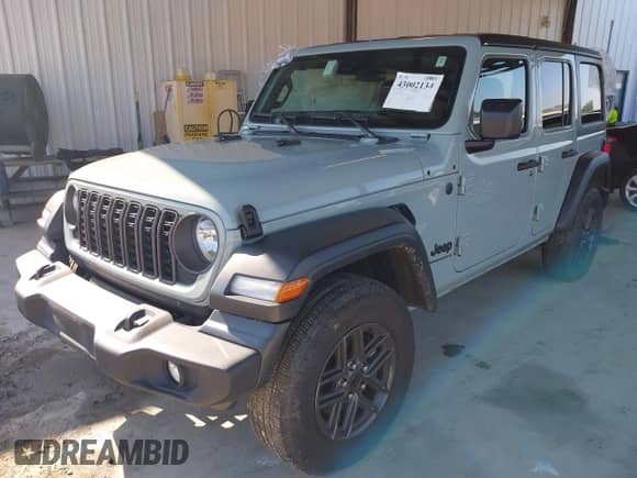 2024 Jeep Wrangler Willys with VIN 1C4PJXDN7RW268872, listed as a IAAI auction lot 43002134 with 22,987 mi miles and . Bid and sale history available at DreamBid. Image 2.