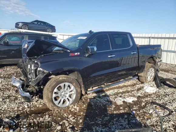 2023 Chevrolet Silverado 1500 LTZ with VIN 3GCUDGE88PG169248, listed as a Copart auction lot 44222615 with Not provided miles and Salvage title. Bid and sale history available at DreamBid. Image 1.