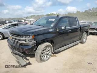 2020 Chevrolet Silverado 1500 High Country z VIN 1GCUYHED0LZ144961, wystawiony jako Copart lot #75819204 z przebiegiem 53 616 mil mil oraz Szkoda całkowita • Salvage title. Historia ofert i sprzedaży dostępna na DreamBid. Obrazek 1.
