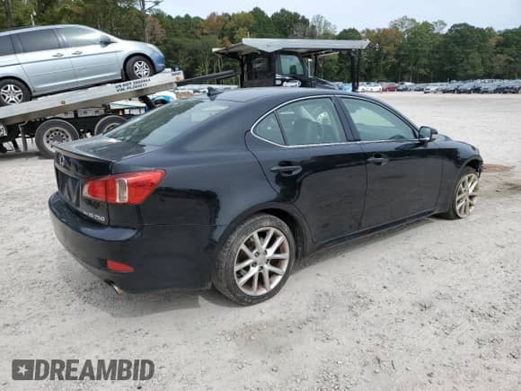 2012 Lexus IS 250 z VIN JTHCF5C22C5058848, wystawiony jako Copart lot #82395805 z przebiegiem 182 648 mil mil oraz Szkoda całkowita • Salvage title. Historia ofert i sprzedaży dostępna na DreamBid. Obrazek 3.