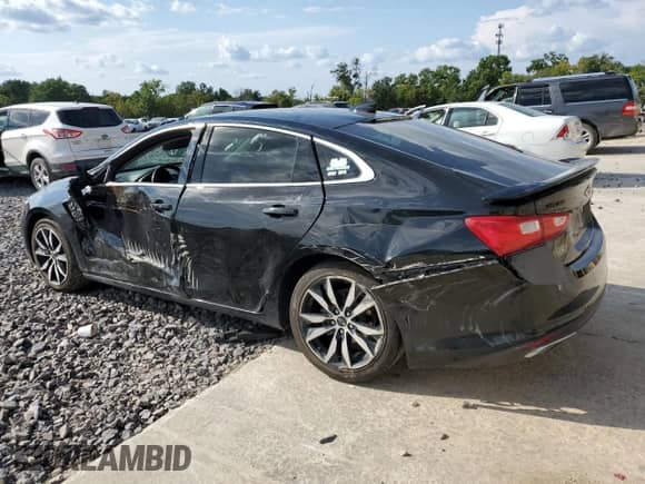 2022 Chevrolet Malibu RS with VIN 1G1ZG5ST9NF104362, listed as a Copart auction lot 71172445 with 92,537 mi miles and Salvage title. Bid and sale history available at DreamBid. Image 2.