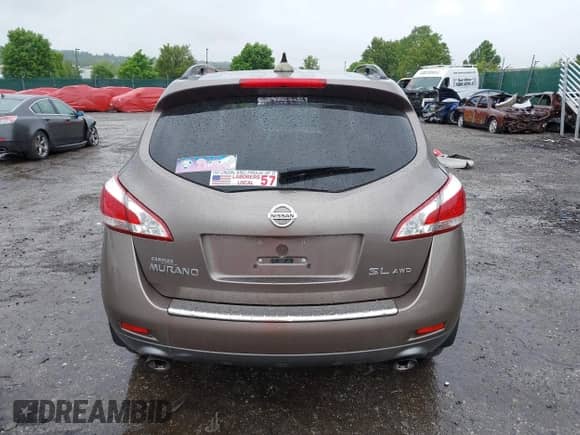 2012 Nissan Murano SL with VIN JN8AZ1MW7CW225195, listed as a IAAI auction lot 42236248 with 111,011 mi miles and . Bid and sale history available at DreamBid. Image 16.
