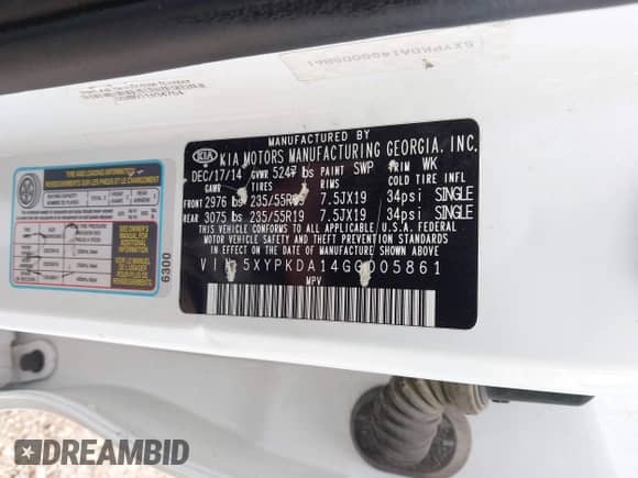 2016 Kia Sorento SXL с VIN 5XYPKDA14GG005861, выставлен на аукционе IAAI как лот 43380752 с пробегом 133 572 миль миль и . История ставок и продаж доступна на DreamBid. Изображение 9.