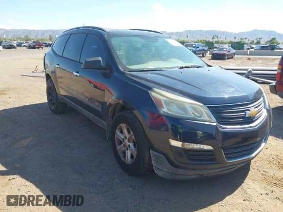 2015 Chevrolet Traverse LS с VIN 1GNKRFKD9FJ370942, выставлен на аукционе IAAI как лот 43314051 с пробегом 145 708 миль миль и . История ставок и продаж доступна на DreamBid. Изображение 1.