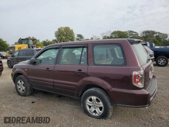2007 Honda Pilot LX с VIN 2HKYF18137H537785, выставлен на аукционе Copart как лот 84706365 с пробегом 201 401 миль миль и Чистый • Clean title. История ставок и продаж доступна на DreamBid. Изображение 2.