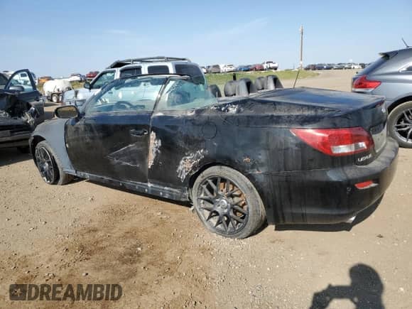 2010 Lexus IS 250 C with VIN JTHFF2C2XA2501290, listed as a Copart auction lot 81527905 with Not provided miles and Salvage title. Bid and sale history available at DreamBid. Image 2.