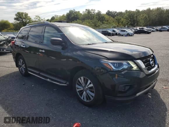 2020 Nissan Pathfinder S with VIN 5N1DR2AM5LC618479, listed as a Copart auction lot 80189695 with 123,988 mi miles and Salvage title. Bid and sale history available at DreamBid. Image 4.