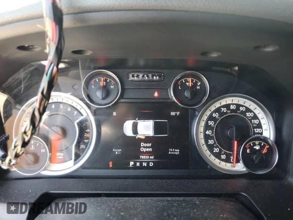 2017 Ram 1500 Big Horn with VIN 1C6RR7GT5HS770353, listed as a Copart auction lot 70193755 with 79,533 mi miles and Salvage title. Bid and sale history available at DreamBid. Image 9.