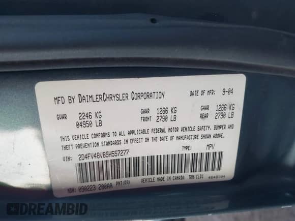 2005 Dodge Magnum SE с VIN 2D4FV48V85H557277, выставлен на аукционе IAAI как лот 41346652 с пробегом 208 397 миль миль и . История ставок и продаж доступна на DreamBid. Изображение 9.