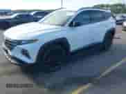 2024 Hyundai Tucson XRT with VIN KM8JFCDE8RU282903, listed as a IAAI auction lot 43312247 with 9,002 mi miles and . Bid and sale history available at DreamBid. Image 2.