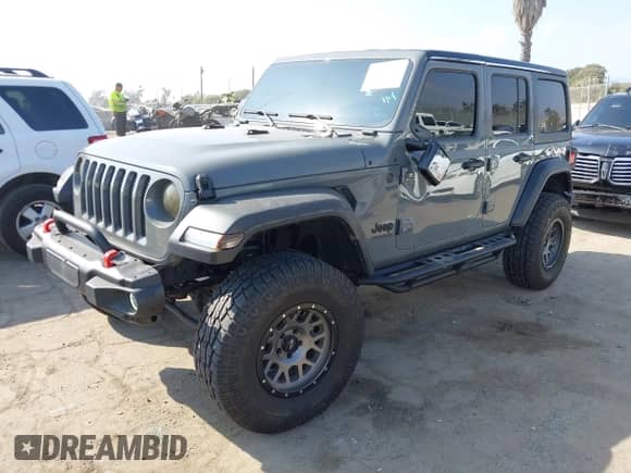 2022 Jeep Wrangler Unlimited Sport S with VIN 1C4HJXDG7NW144553, listed as a IAAI auction lot 43219987 with 25,211 mi miles and . Bid and sale history available at DreamBid. Image 17.