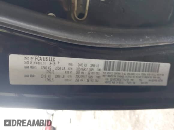 2019 Dodge Journey SE с VIN 3C4PDCBB2KT774159, выставлен на аукционе IAAI как лот 43248741 с пробегом 98 665 миль миль и . История ставок и продаж доступна на DreamBid. Изображение 9.