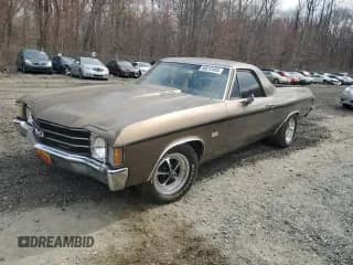 1972 Chevrolet El Camino с VIN 1D80J2L550709, выставлен на аукционе Copart как лот 50012485 с пробегом 6 234 миль миль и Списание • Salvage title. История ставок и продаж доступна на DreamBid. Изображение 1.