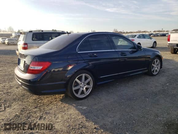 2014 Mercedes-Benz C 250 Sport with VIN WDDGF4HB1EA966388, listed as a Copart auction lot 46436025 with 76,894 mi miles and Clean title. Bid and sale history available at DreamBid. Image 3.