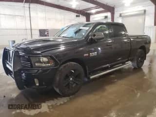 2015 Ram 1500 Sport with VIN 1C6RR7UT9FS777467, listed as a Copart auction lot 51936165 with 166,570 mi miles and Salvage title. Bid and sale history available at DreamBid. Image 1.