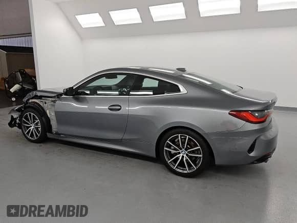2025 BMW 4 Series 430i with VIN WBA43DA03SCS77223, listed as a Copart auction lot 59762855 with 21,131 mi miles and Clean title. Bid and sale history available at DreamBid. Image 2.