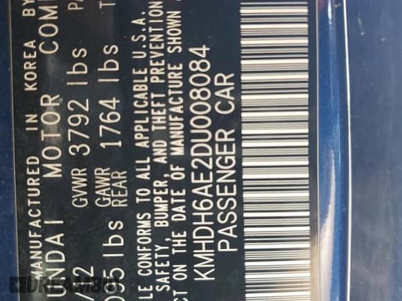 2013 Hyundai Elantra GS with VIN KMHDH6AE2DU008084, listed as a Copart auction lot 87289525 with 162,103 mi miles and Clean title. Bid and sale history available at DreamBid. Image 12.